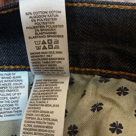 Lucky Brand Jeans Men 31x32 Rebel Super Skinny Dark Blue Wash Denim Cotton Blend - Picture 10 of 17